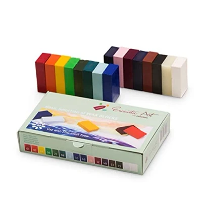 Image of Mercurius Encaustic Art Wax 16 Block Colors Basic Selection New in the Box