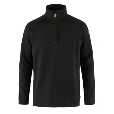 Image of Fjallraven 87154 550 Övik Fleece Half Zip M/Övik M Sweatshirt Men&#039;s Black Size L