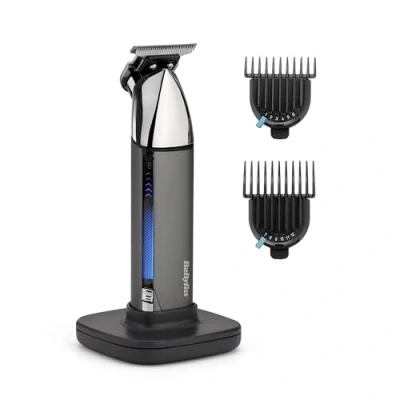 Image of BaByliss Super X Metal Beard Trimmer for Men, Precision Stubble and Grooming Kit, Cordless, Waterproof, Gifts Men Silver