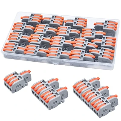 Image of XALXMAW 18Pcs Wire Connector, 1 In 3 Out Compact Quick Connectors, DIY Splicing Electrical Connectors for 28 12 AWG