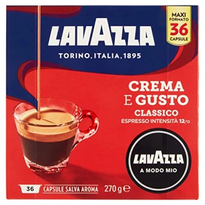 Image of Lavazza A Modo Mio Crema e Gusto Coffee Pods Espresso, 36 Capsules