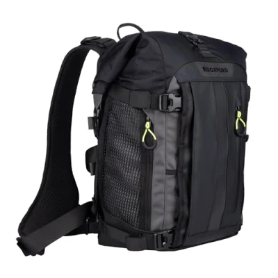 Image of Oxford Unisex&#039;s Atlas B 20 Advanced Backpack Motorcycle Luggage, Charcoal/Black, 20L