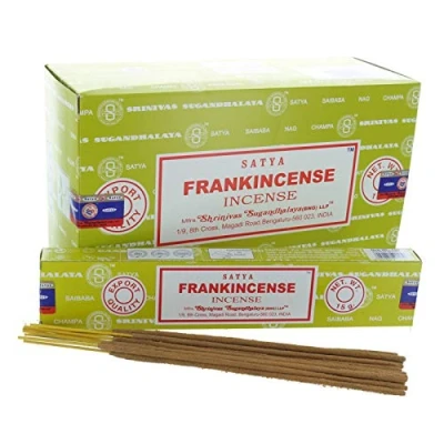Image of Satya Frankincense Incense Sai Baba Nag Champa Stick Box Pack Of 12 (15 Gram Each)