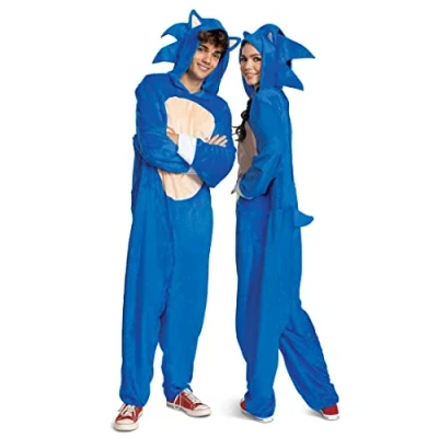 Image of DISGUISE 124789D 15L Sonic Movie Adult Unisex Fancy Dress Costume, Multi