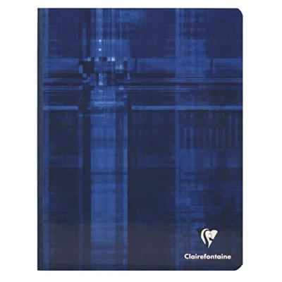 Image of Clairefontaine Ref 923C Clothbound Notebook (96 Sheets) 16.5 x 21cm Size, Lined Rulings, 90gsm Brushed Vellum Paper, Film Coated Card Cover Random Colour