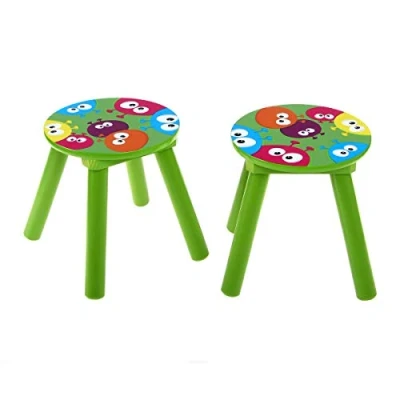 Image of West Design DesignGPP086 Junior Selection Fun Stools Twin Pack, Multi Color