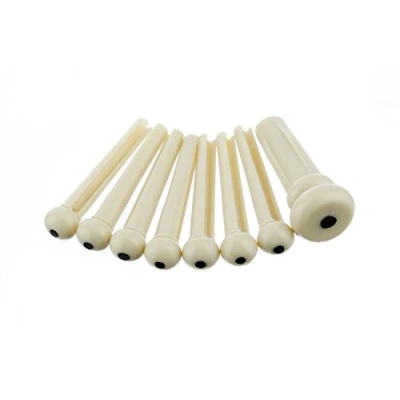 Image of Fender Bridge Pin Set Ivory w/Black Dot