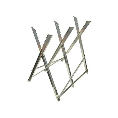 Image of Faithfull FAISAWHORSE Folding Galvanised Metal Saw Horse 150 kg Capacity