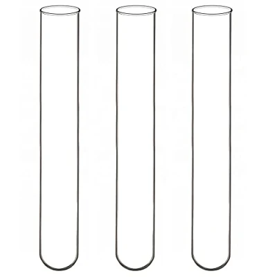Image of Labasics 30 Pack Borosilicate Glass Round Bottom Test Tubes, 15 mm OD X 100 Length (Pack of 30)