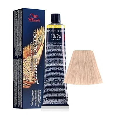 Image of 10/96 Lightest Blonde Cendre Violet Wella Koleston Perfect Me+ Rich Naturals 60ml