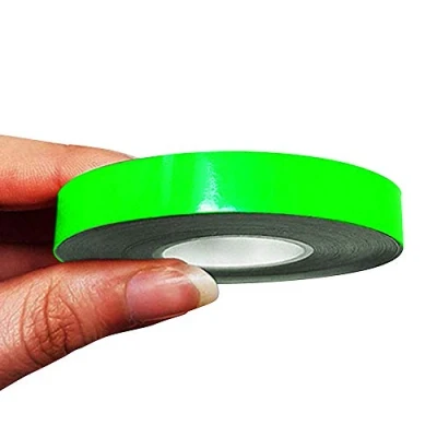 Image of 4R Quattroerre.it 10505 Trim Stripes Adhesive Strips for Cars, Neon Green, 10 mm x mt