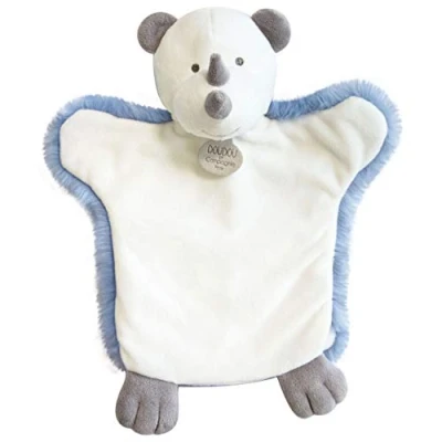 Image of Doudou et Compagnie Rhino Hand Puppet Blue