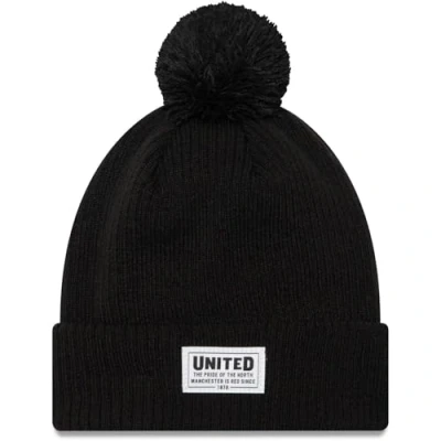 Image of New Era Winter Cuff Beanie Patch Manchester United Black