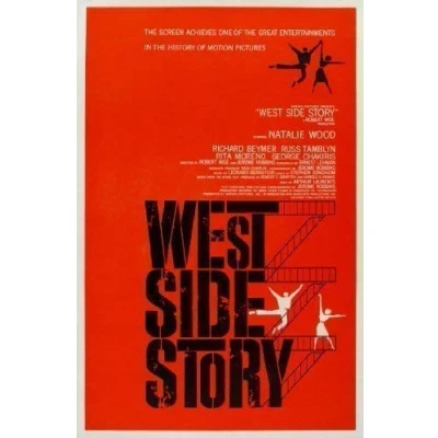 Image of WEST SIDE STORY .Natalie Wood 1961 Vintage Musical Movie Poster A1 A2 A3 A4 Sizes (A4 Size [21 x 29cms])
