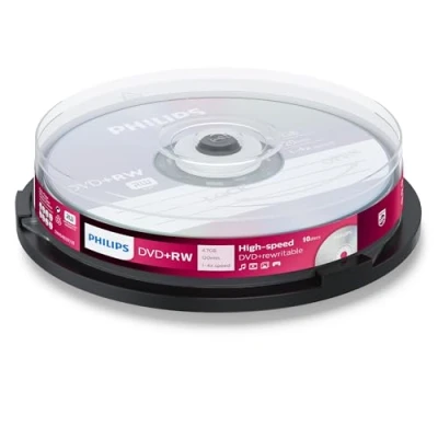 Image of Philips DVD+RW 4.7Gb 4X Data/120min 10er Spindel