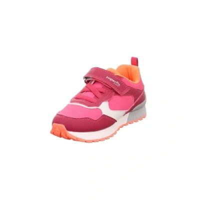 Image of Superfit DASH Trainers for kids, Size: 2.5/3, Pink/orange Imitation leather/ textile