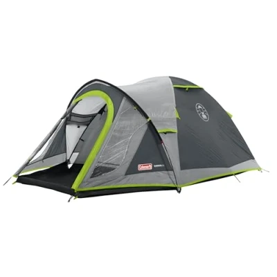 Image of Coleman Tent Darwin 4 Person Compact Dome Lightweight Camping, Festival and Hiking Igloo 100% Waterproof with HH 3000mm Sewn in Groundsheet