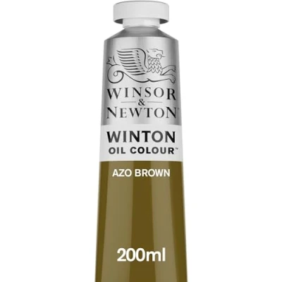 Image of Winsor &amp; Newton Oil Paint, AZO Brown, 200 ml (Pack of 1)