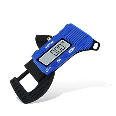Image of Thickness Gauge Tool, Akozon 1Pc Inch/Metric Outside Micrometer Measurement 0 12mm Tester Caliper Meter Width Measure Tools Digital Display