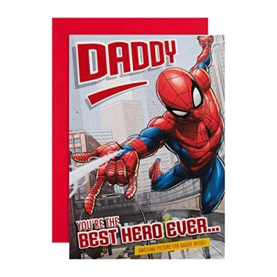 Image of Hallmark Birthday Card for Daddy Marvel Spider Man Design