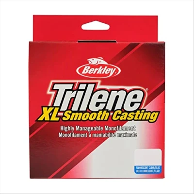 Image of Berkley Trilene® XL®, Fluorescent Clear/Blue, 10lb 4.5kg, 1000yd 914m Monofilament Fishing Line, Suitable for Freshwater Environments