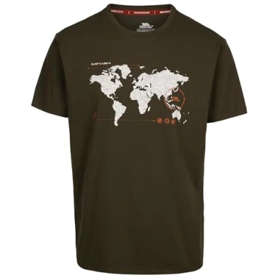 Image of Trespass Mens Casual T Shirt Short Sleeves and QuickDry with Graphic Ohio