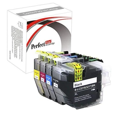 Image of PerfectPrint Ink Cartridge For Printer, Compatible With Brother MFC J5330DW J5335DW J5730DW J5930DW J6530DW J6930DW J6935DW LC3219XL (Black/Cyan/Magenta/Yellow, 4 Pack)