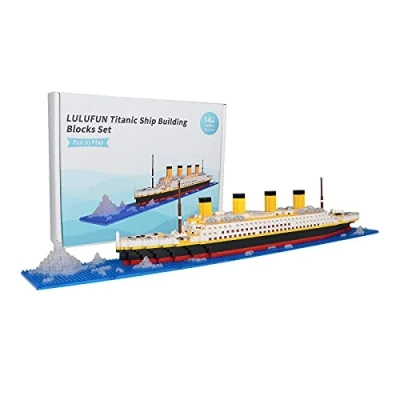 Image of LULUFUN Titanic Ship Model Building Block Set, DIY Nano Micro Blocks Toys,Educational Toy, Gift for Adults and Children(1860 pcs)