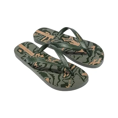 Image of Ipanema Men&#039;s Tropical Ad Flip Flop, Green Beige, 35/36 EU