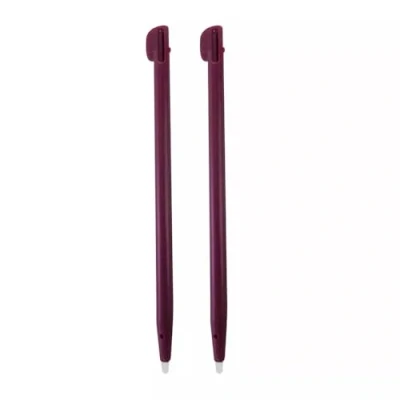 Image of 2x Wine Red (Burgundy) Replacement Touch Screen Stylus Pen, Compatible with Nintendo DSi XL (NDSi XL)