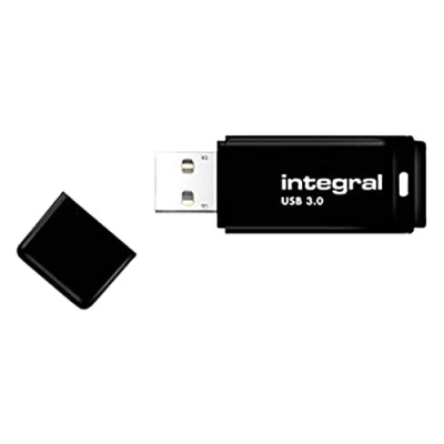 Image of Integral 32GB USB 3.0 Black Key with Fixable Cap