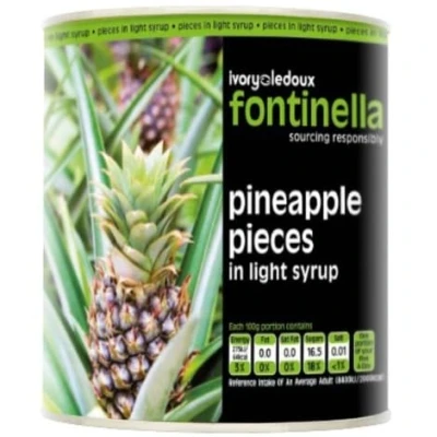 Image of Fontinella Pineapple Pieces In Light Syrup 1x3.06kg