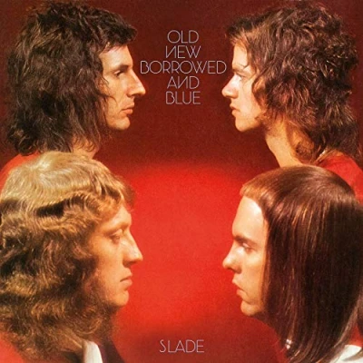Image of Slade Old New Borrowed And Blue Red &amp; Splatter vinyl Sealed 2021 UK LP BMGCAT503LP