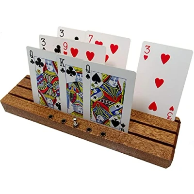 Image of Brimtoy Deluxe playing card racks/holders with scoring pegs