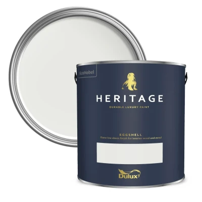 Image of Dulux Heritage Eggshell, Indian White 750ml Durable, Low Sheen Finish for Wood &amp; Metal, Interior Trim Paint