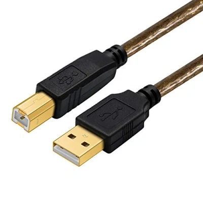 Image of Yeung Qee Printer Cable 6m High Speed USB 2.0 Type A Male to B Scanner for HP, Canon, Lexmark, Dell,Xerox, Samsung etc