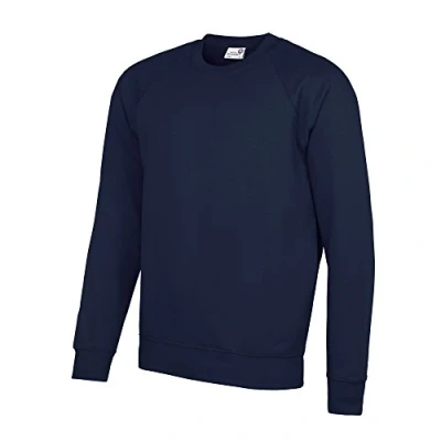 Image of AWDis Men&#039;s Academy Raglan Sweatshirt, Blue (Academy Navy), X Large