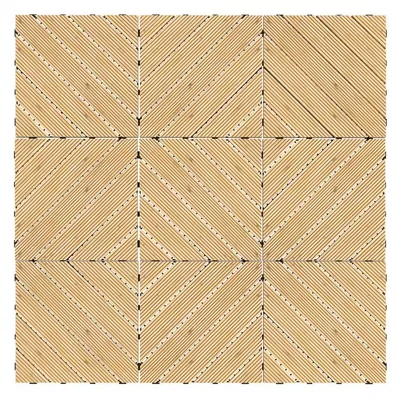 Image of Outsunny 9 Pcs Wooden Interlocking Decking Tiles, 30 x cm Anti Slip Outdoor Flooring 0.81㎡ per Pack, All Weather Use for Patio, Balcony, Terrace, Hot Tub, Yellow
