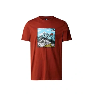 Image of THE NORTH FACE Graphic T Shirt Brandy Brown S