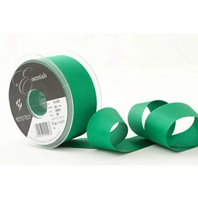 Image of Berisfords Grosgrain, Polyester, Emerald, 40mm