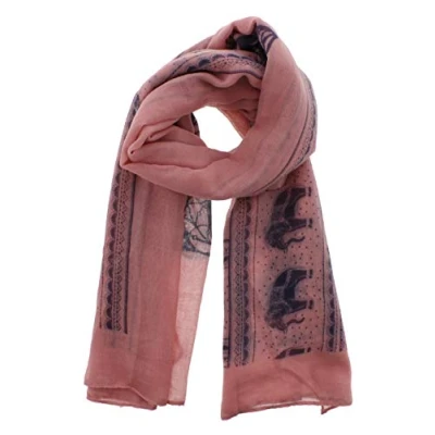 Image of Zac&#039;s Alter Ego Long Lightweight Women&#039;s Large Elephant Print Scarf