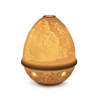 Image of LLADRÓ Nativity Lithophane. Porcelain Litophane.