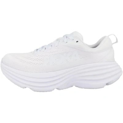 Image of HOKA Bondi 8 Neutral running shoes, Women&#039;s, Size: 7.5, White Textile/synthetics
