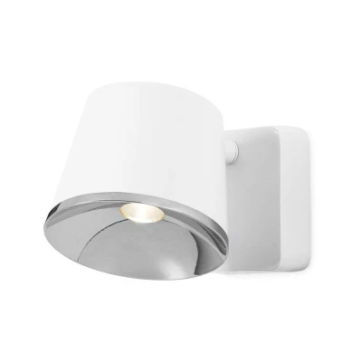 Image of Drone Integrated LED Indoor Dome Wall / Ceiling Light Chrome, White