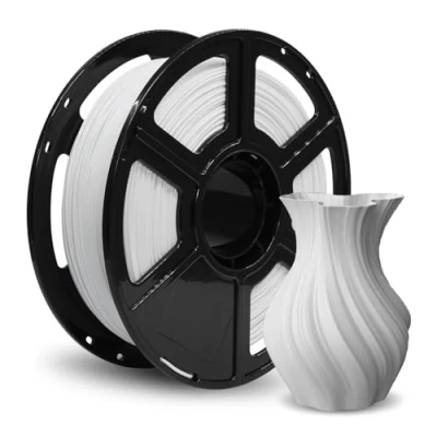 Image of Flashforge PETG Filament 1.75mm, 1KG (2.2lbs) High Strength 3D Printer Filament, Perfectly for Outdoor and Long Term Use, White