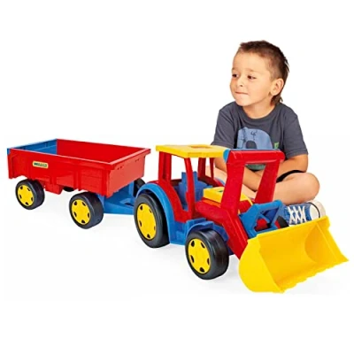 Image of Wader Gigant Tractor with Shovel and Trailer