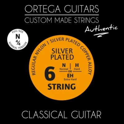 Image of Ortega Guitars Custom Made Strings Authentic 4/4 Classical Guitar Regular Nylon (NYA44N)