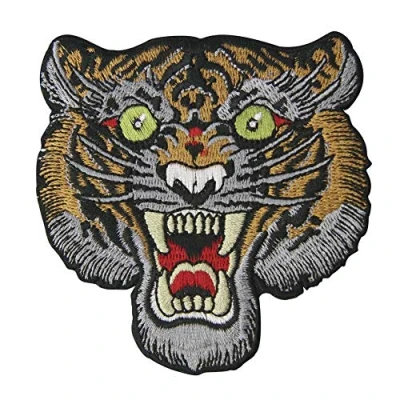 Image of The Roaring Tiger Patch Embroidered Badge Iron On Sew Emblem