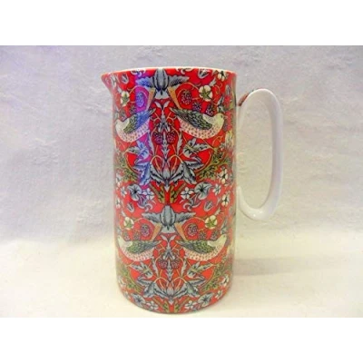 Image of Abbeydale Collection William Morris red strawberry thief extra large jug by The