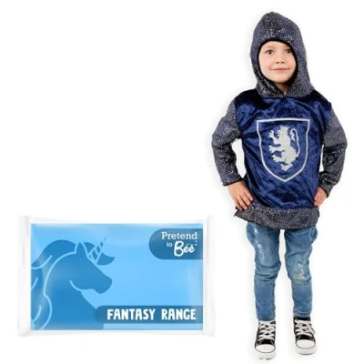 Image of PRETEND TO BEE Royal Knight Fancy Dress Costume for Kids, Blue 5 7 Years